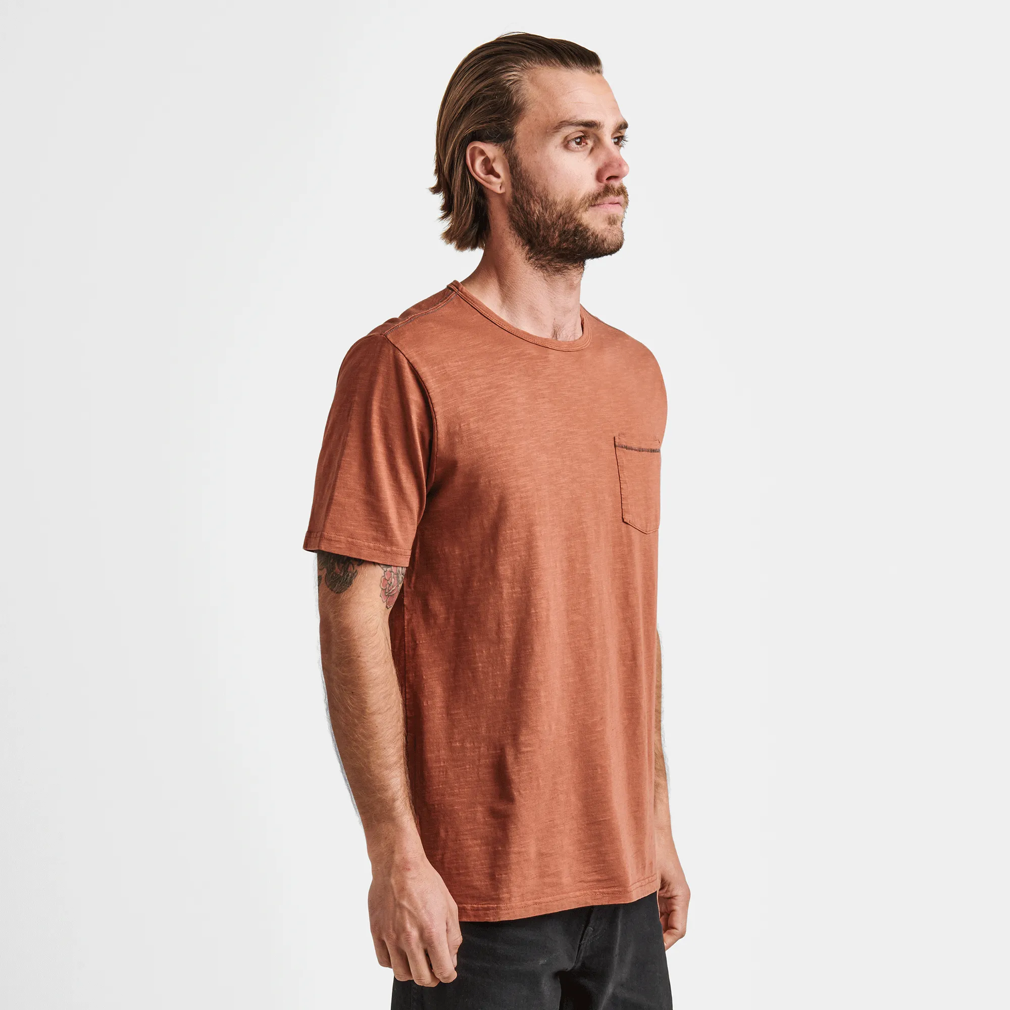 Well Worn Midweight Organic Short Sleeve Tee - Russet sold by Roark product image thumbnail 4