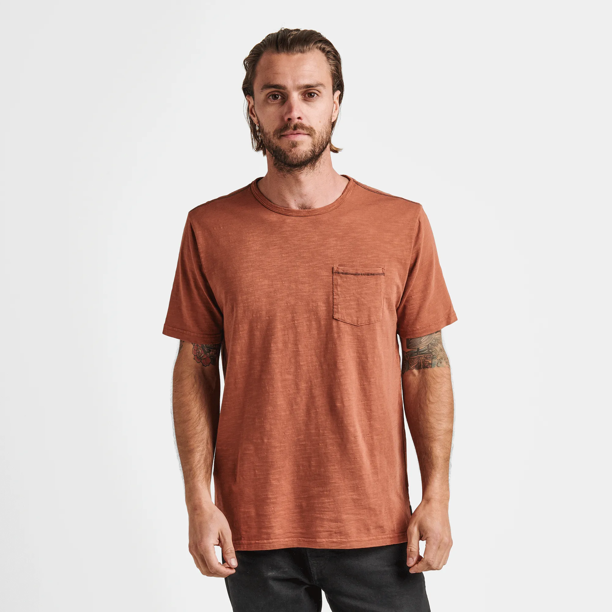 Well Worn Midweight Organic Short Sleeve Tee - Russet sold by Roark product image thumbnail 2