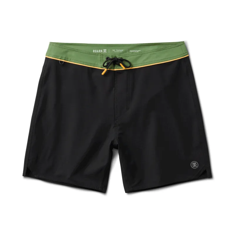 Passage 17" Boardshorts - Black sold by Roark