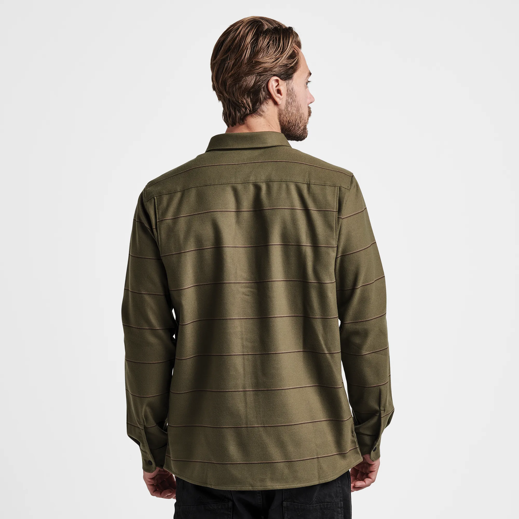 Diablo Long Sleeve Flannel - Military 2 sold by Roark product image thumbnail 3
