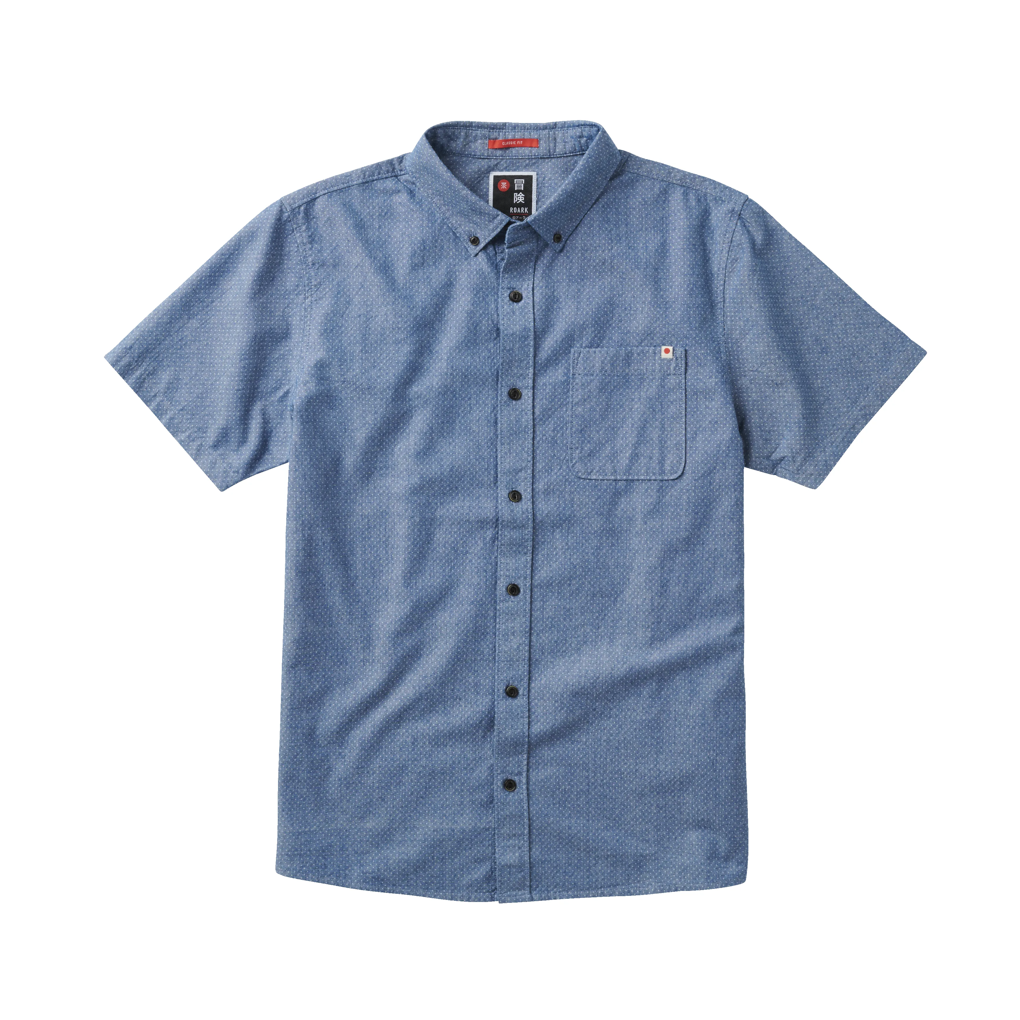 Scholar Aizome Chambray Button Up Shirt - Indigo sold by Roark
