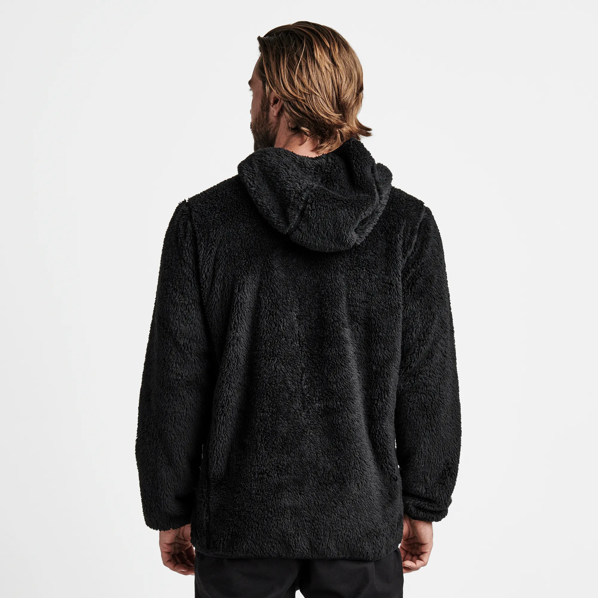 Rambler Fleece Hoodie - Black sold by Roark product image thumbnail 3