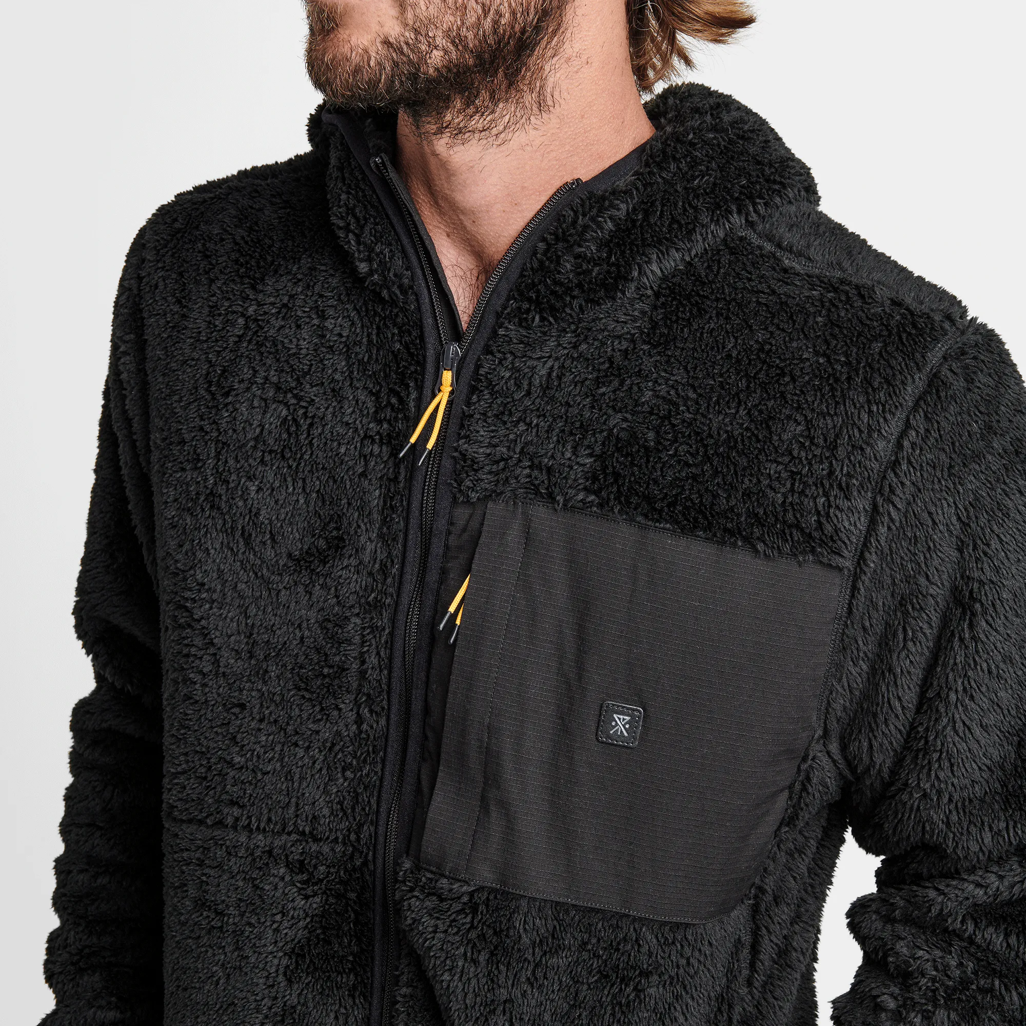 Rambler Fleece Hoodie - Black sold by Roark product image thumbnail 4
