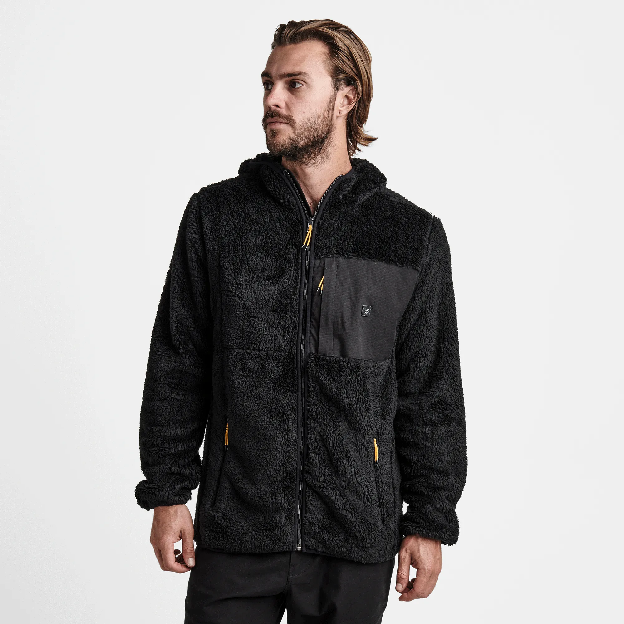 Rambler Fleece Hoodie - Black sold by Roark product image thumbnail 2