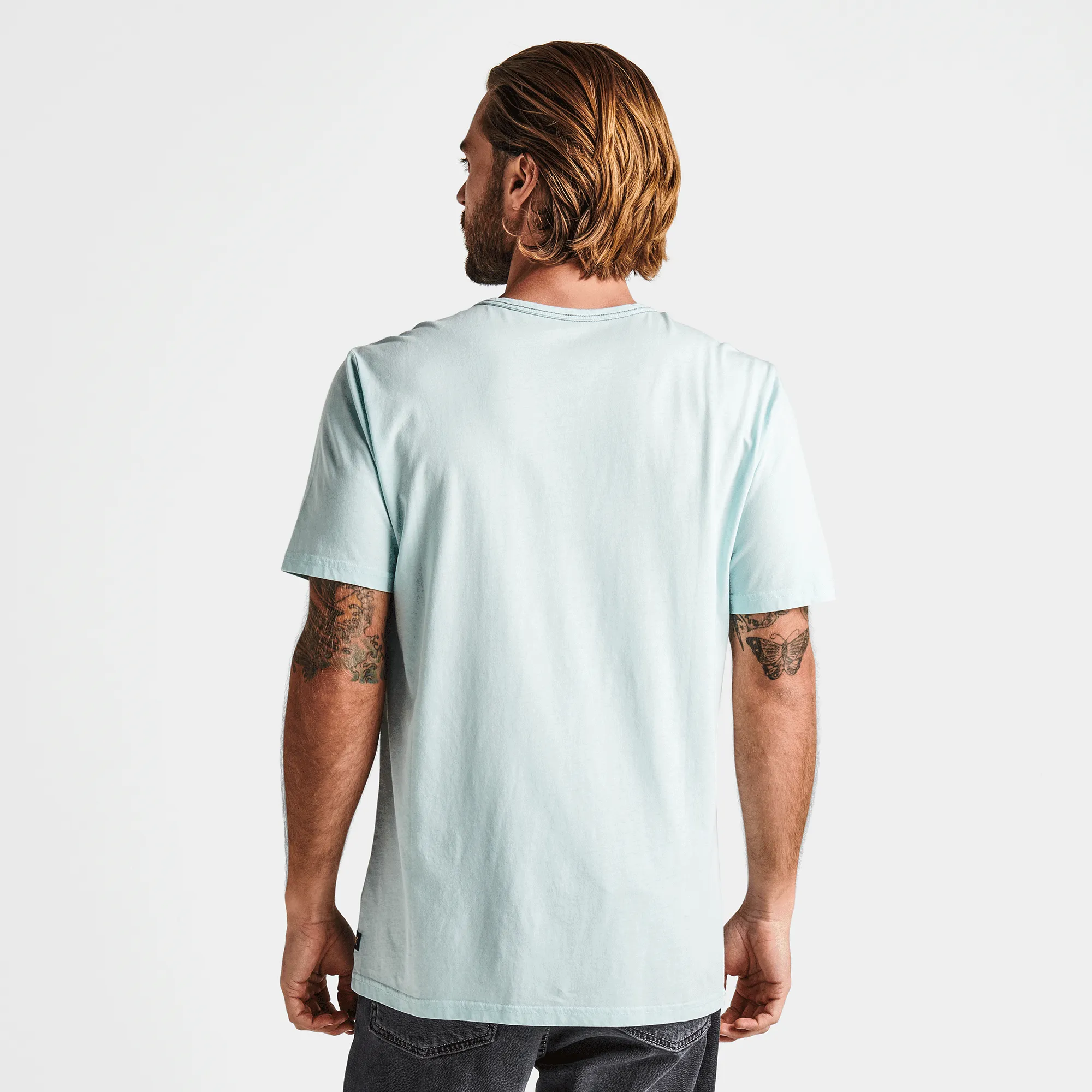 Well Worn Light Organic Short Sleeve Tee - Light Blue sold by Roark product image thumbnail 3