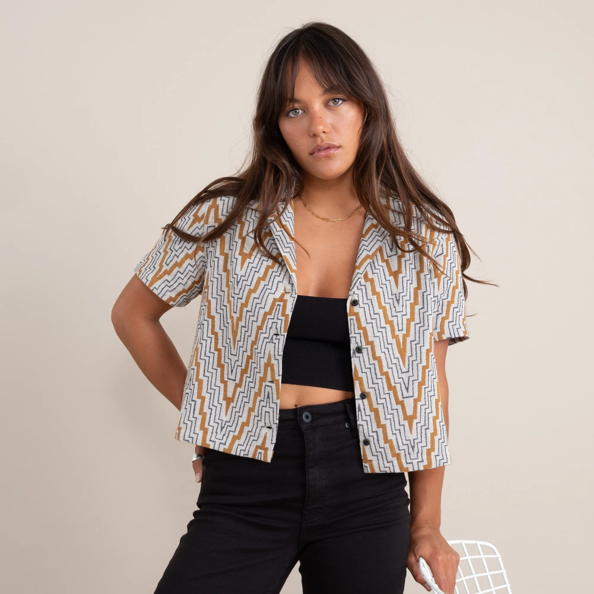 Idle Button Up Shirt -Copper sold by Roark