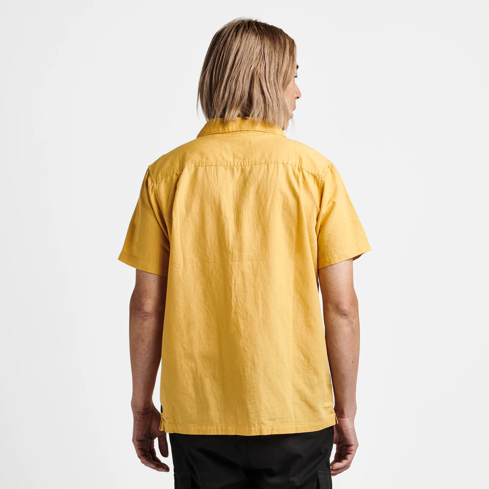 Gonzo Short Sleeve Button Up Shirt - Dusty Gold Kampai sold by Roark product image thumbnail 3