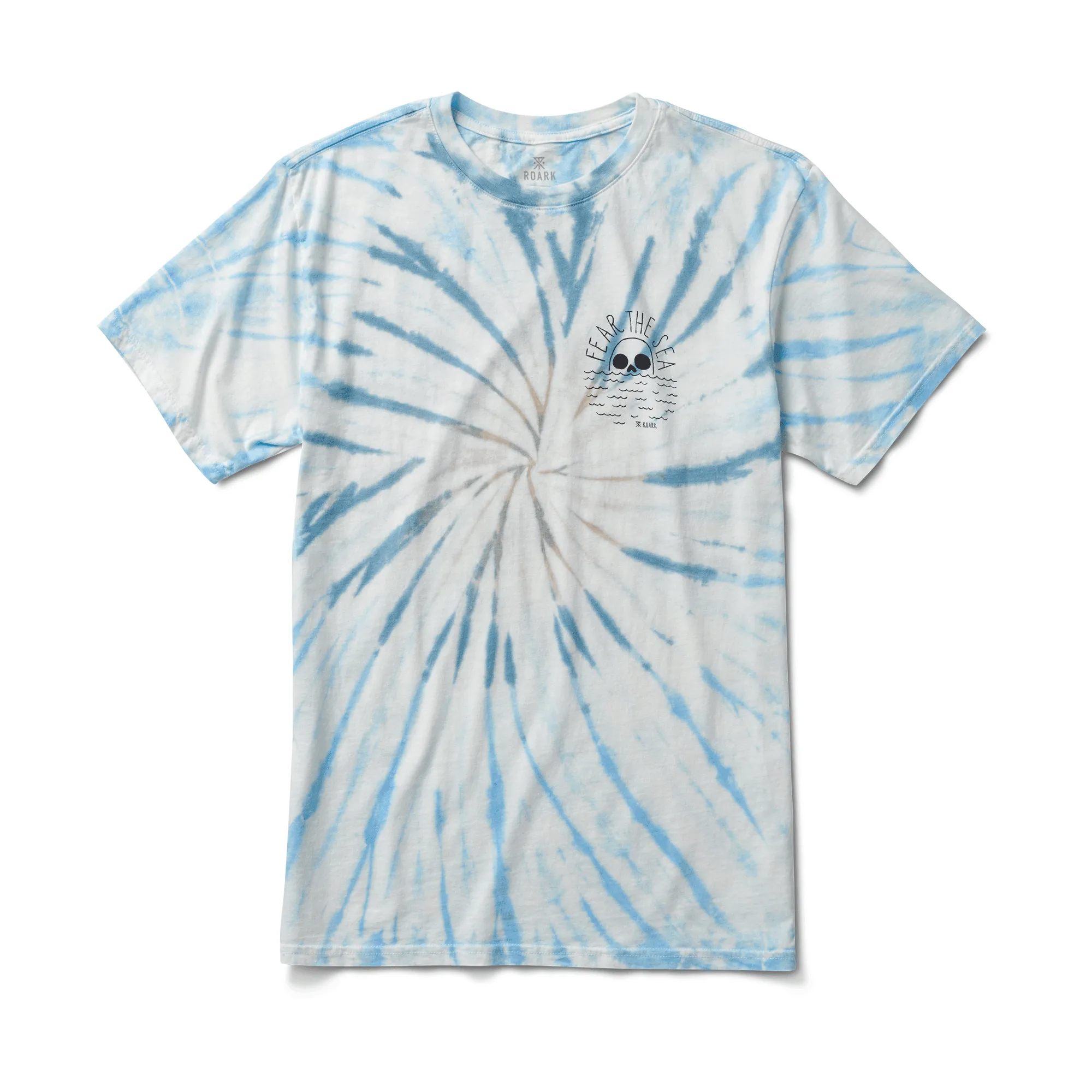 Fear The Sea Tie Dye Wash Premium Tee - Light Blue sold by Roark product image thumbnail 5
