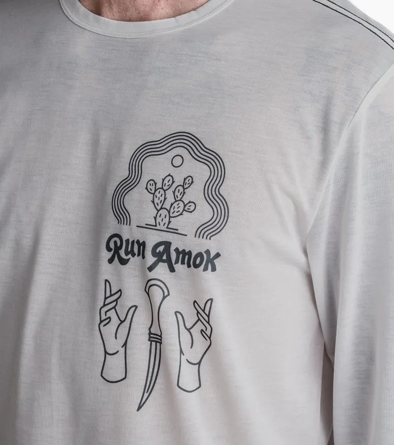 Mathis Long Sleeve Active Tee - Grey sold by Roark product image thumbnail 3