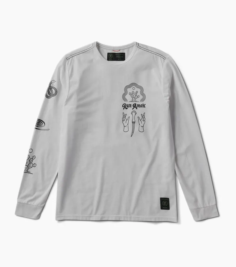 Mathis Long Sleeve Active Tee - Grey sold by Roark product image thumbnail 2