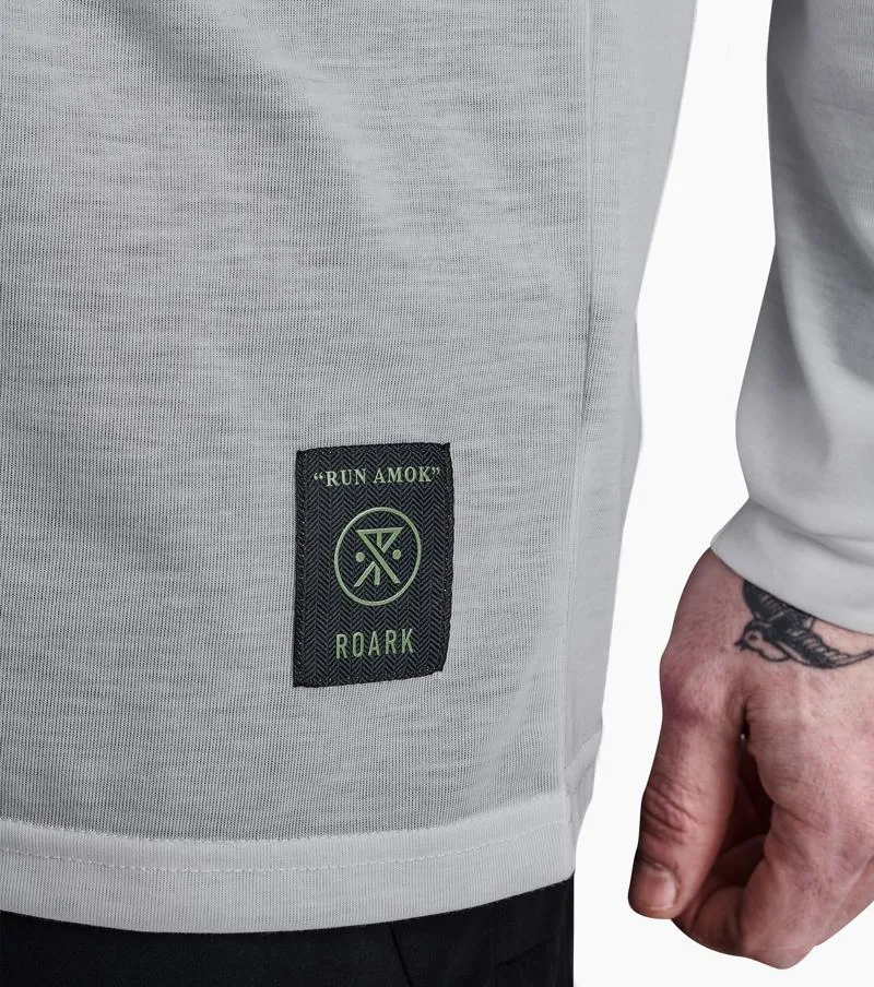 Mathis Long Sleeve Active Tee - Grey sold by Roark product image thumbnail 5