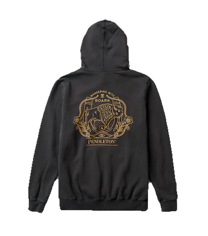 Roark X Pendleton Fleece Hoodie - Black made by Roark