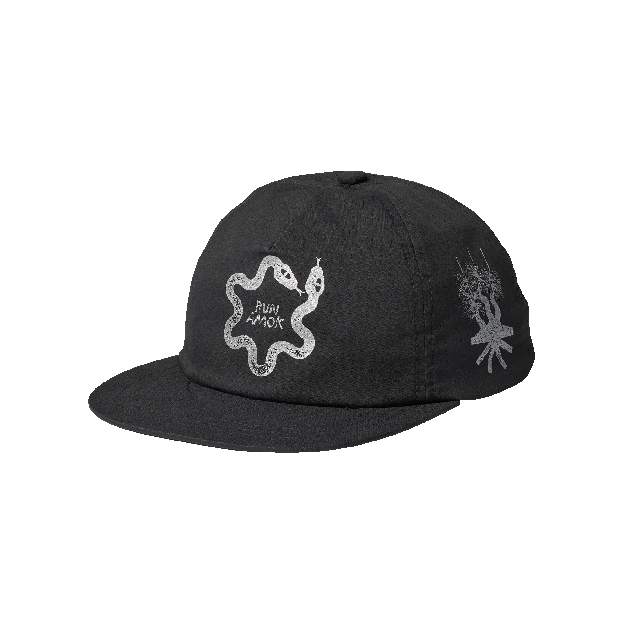 Run ǀ Active 5 Panel Snapback Hat - Black sold by Roark product image thumbnail 3