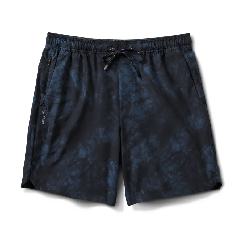 Serrano 7" Shorts - Navy Tie Die made by Roark