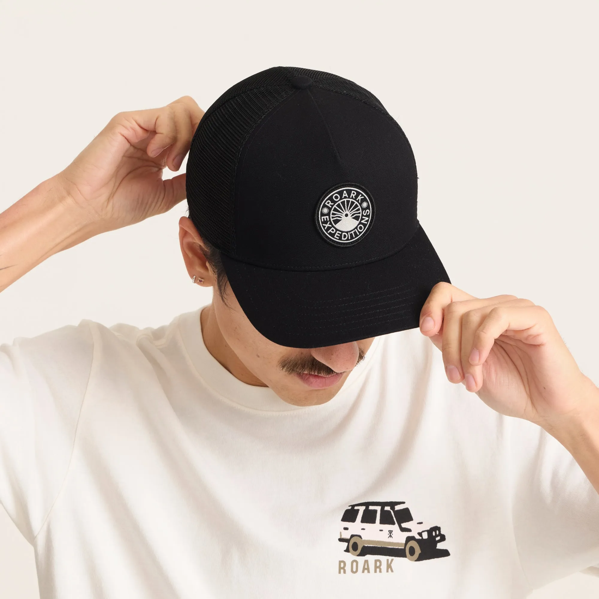 Station Trucker Snapback Hat - Black sold by Roark product image thumbnail 4