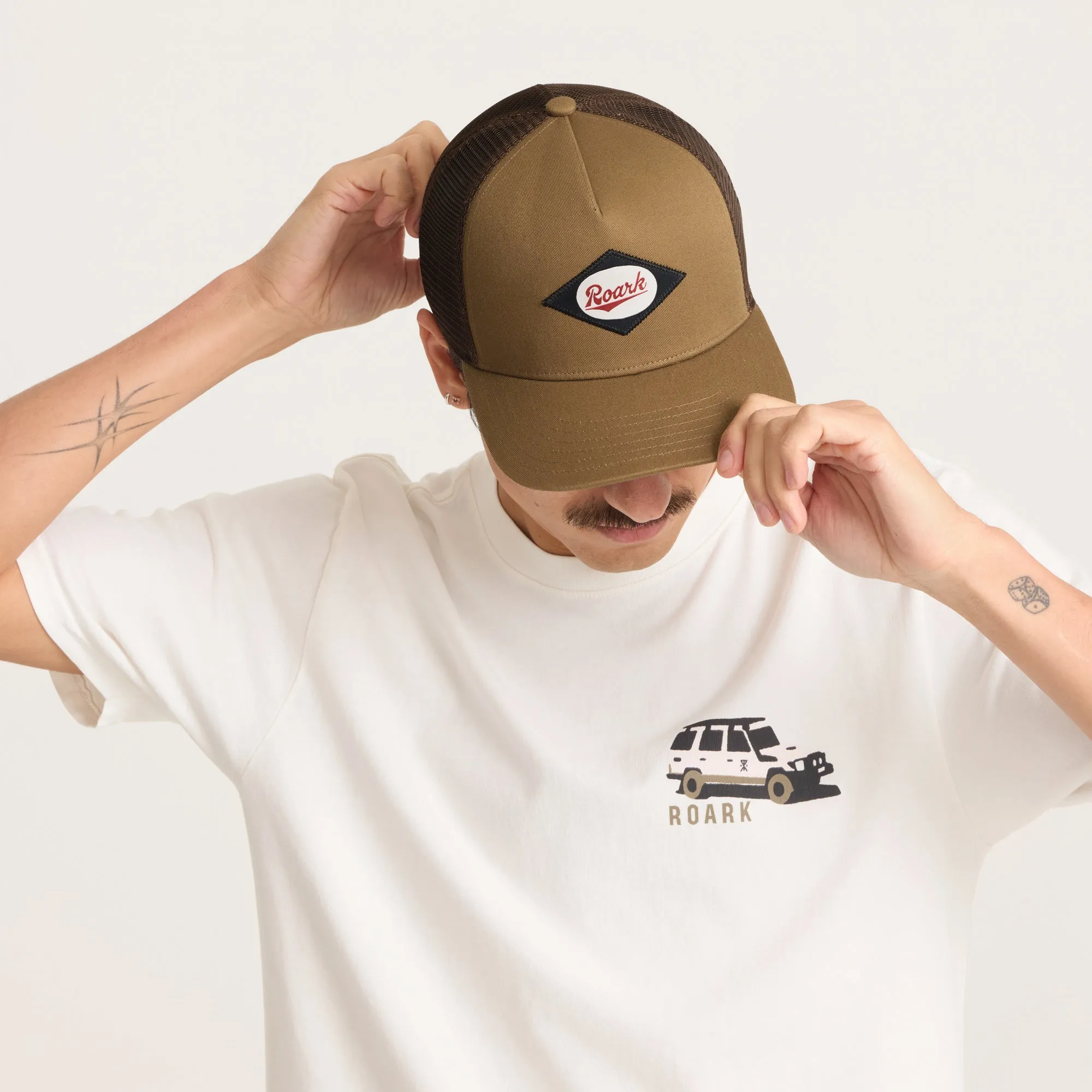 Station Trucker Snapback Hat - Dark Khaki sold by Roark product image thumbnail 4