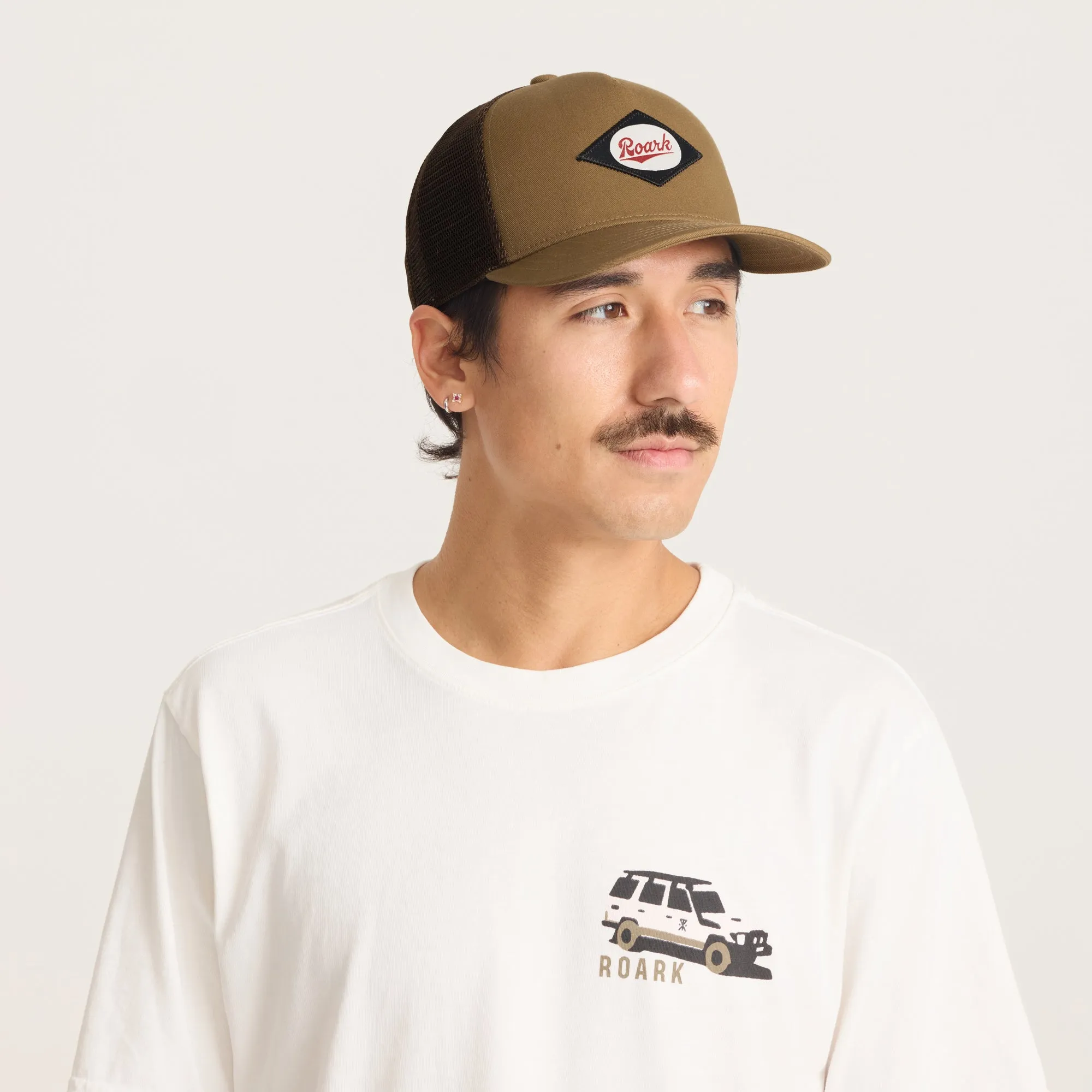 Station Trucker Snapback Hat - Dark Khaki sold by Roark product image thumbnail 3