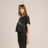 Night Ride Cropped Boxy Organic Premium Tee - Faded Black sold by Roark