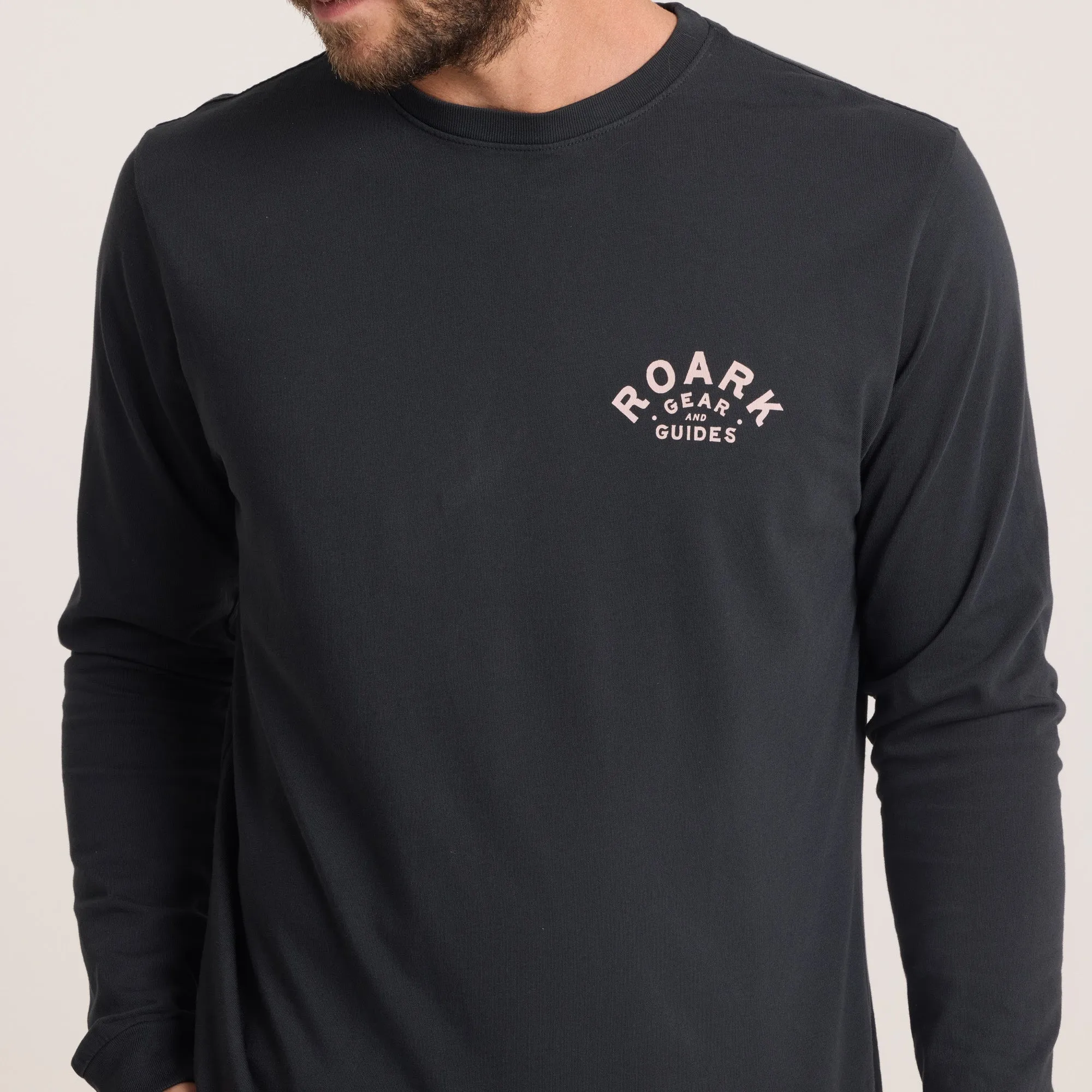Gear And Guides Premium Long Sleeve Tee - Black sold by Roark product image thumbnail 5