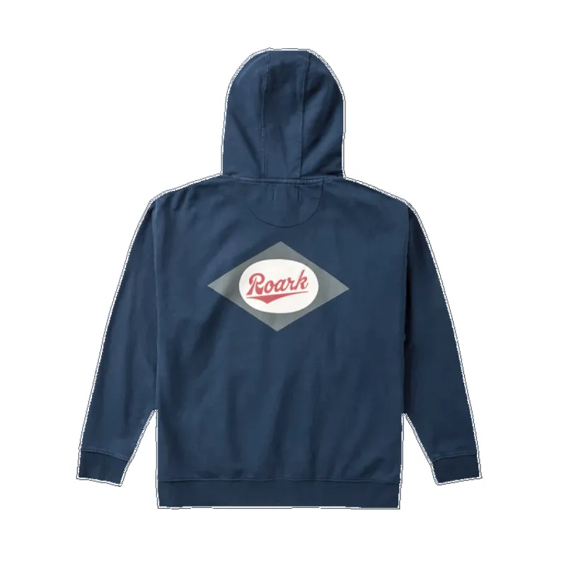 Diamond Script Hoodie - Navy made by Roark