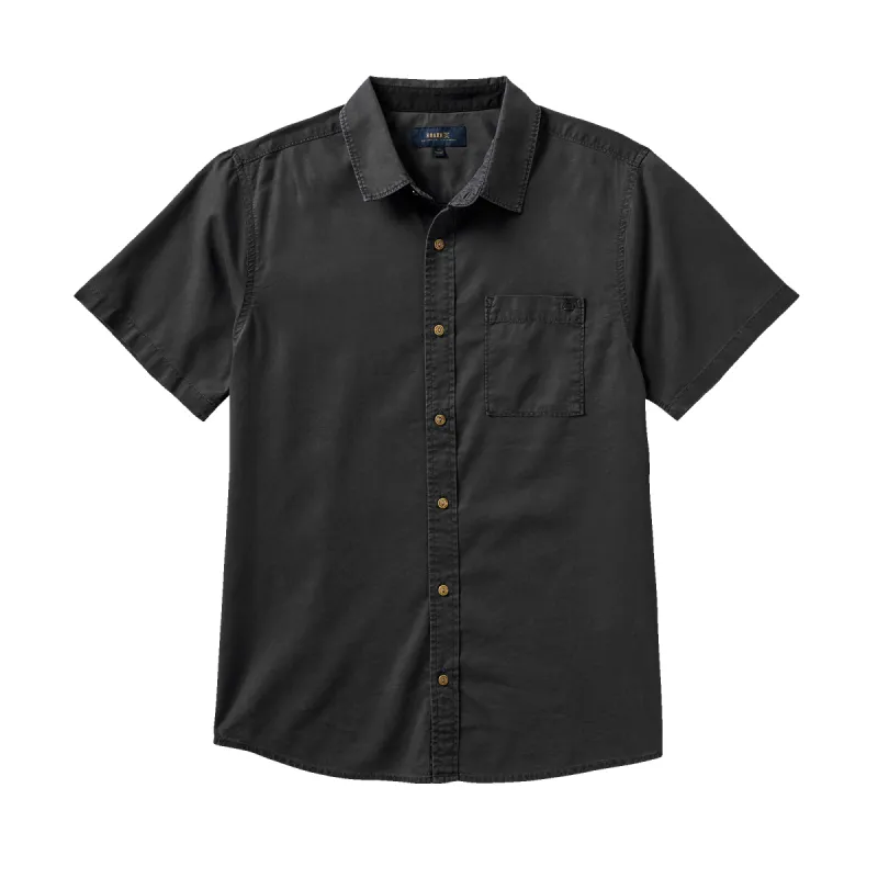 Made To Fade Short Sleeve Button Up Shirt - Washed Charcoal made by Roark