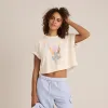 Nature Cropped Boxy Premium Tee - Eggshell sold by Roark