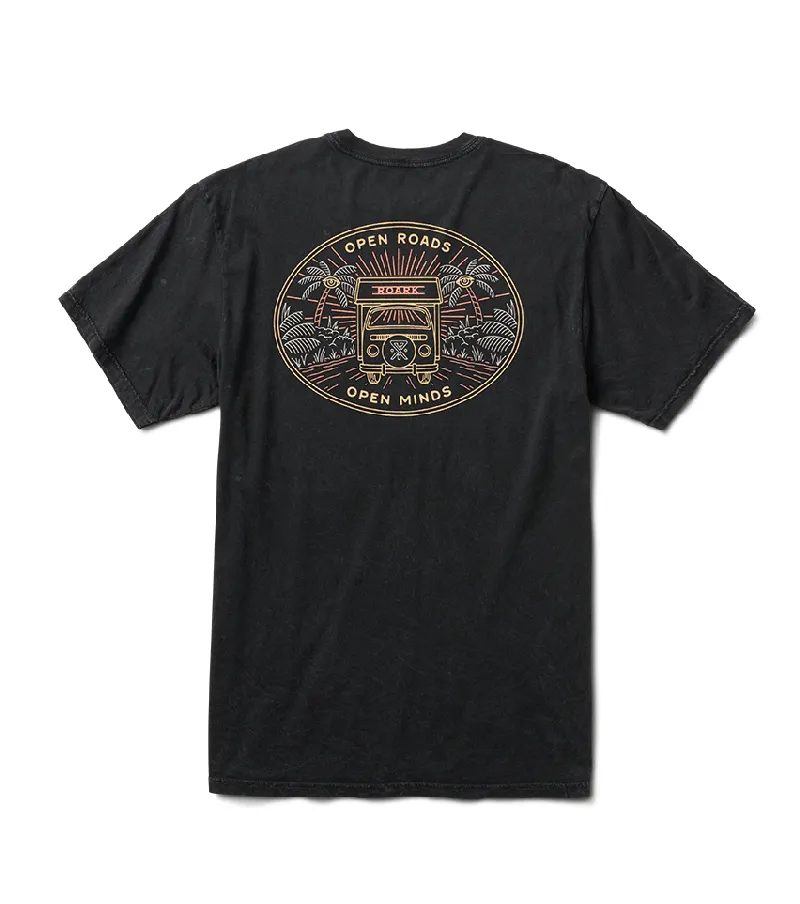 Open Roads Open Minds Premium Tee - Black sold by Roark