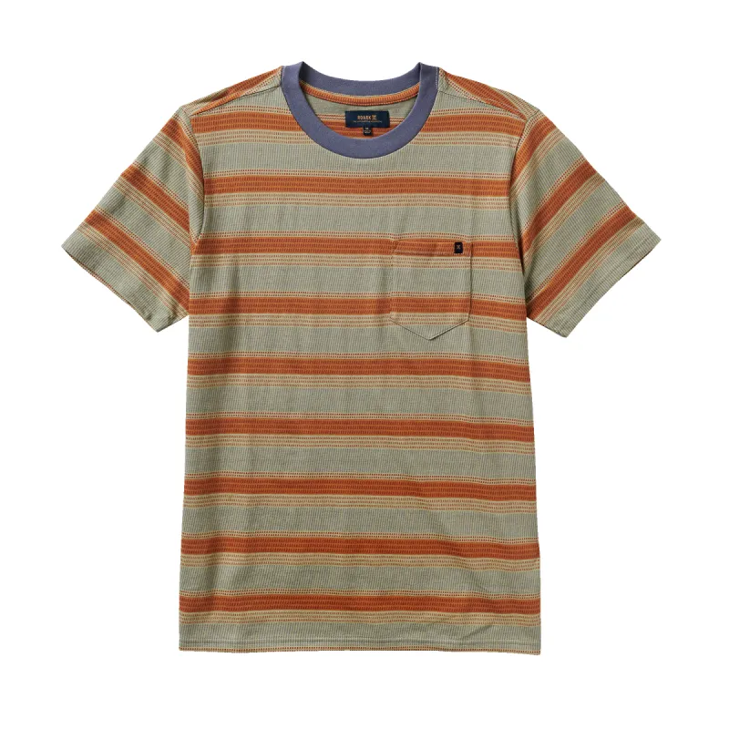 Journey Jacquard Short Sleeve Tee - Sage sold by Roark