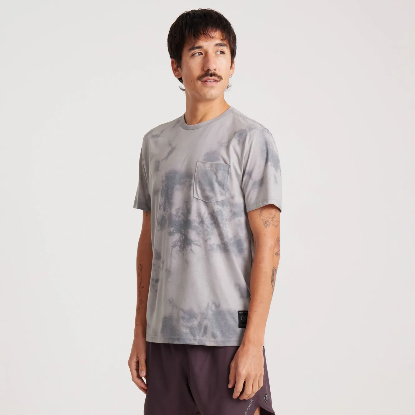 Mathis Pocket Short Sleeve Active Tee - Ghost Grey sold by Roark product image thumbnail 4