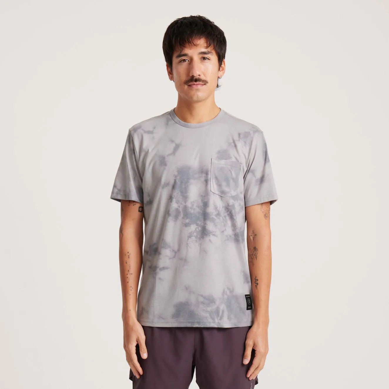 Mathis Pocket Short Sleeve Active Tee - Ghost Grey sold by Roark product image thumbnail 2
