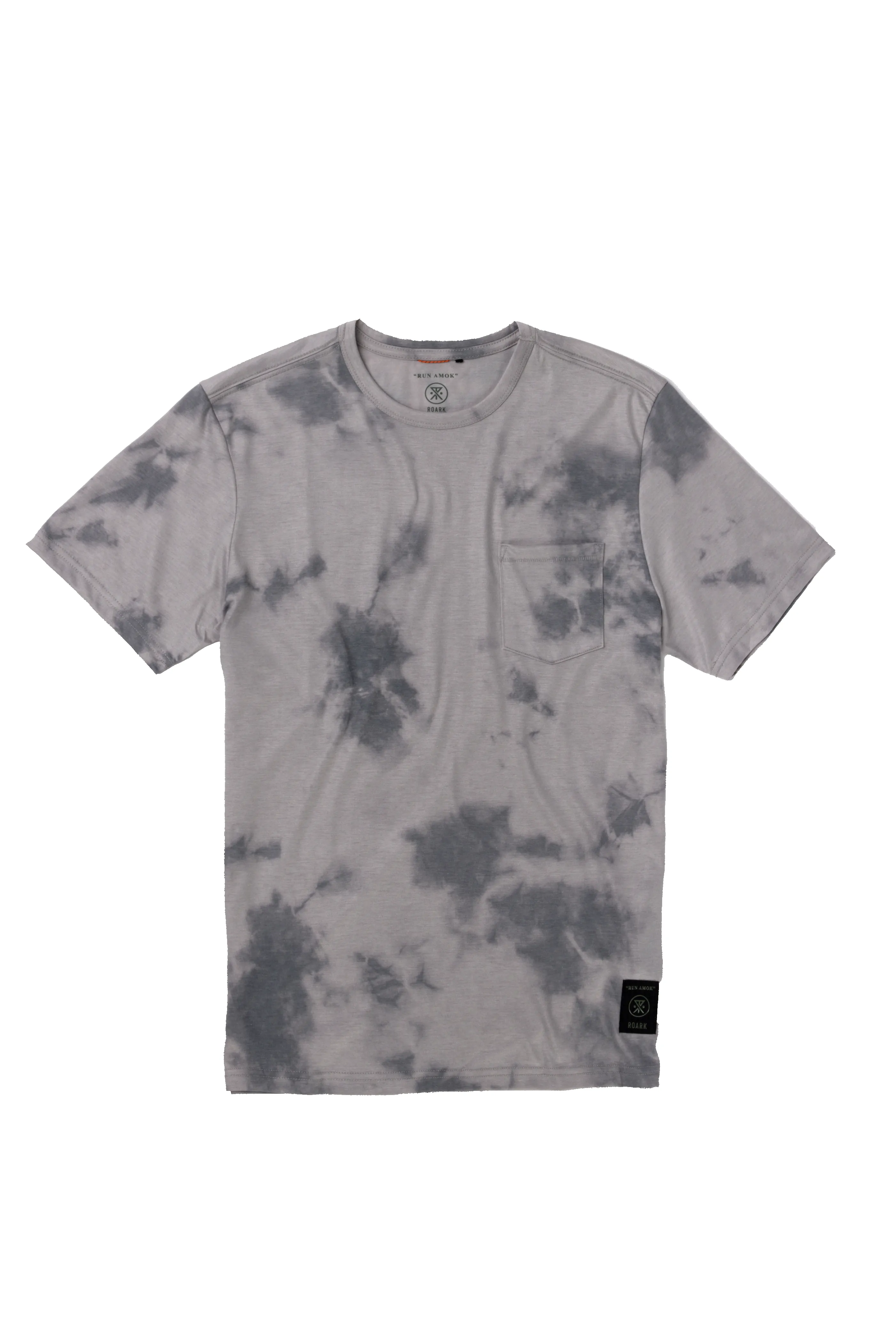 Mathis Pocket Short Sleeve Active Tee - Ghost Grey sold by Roark