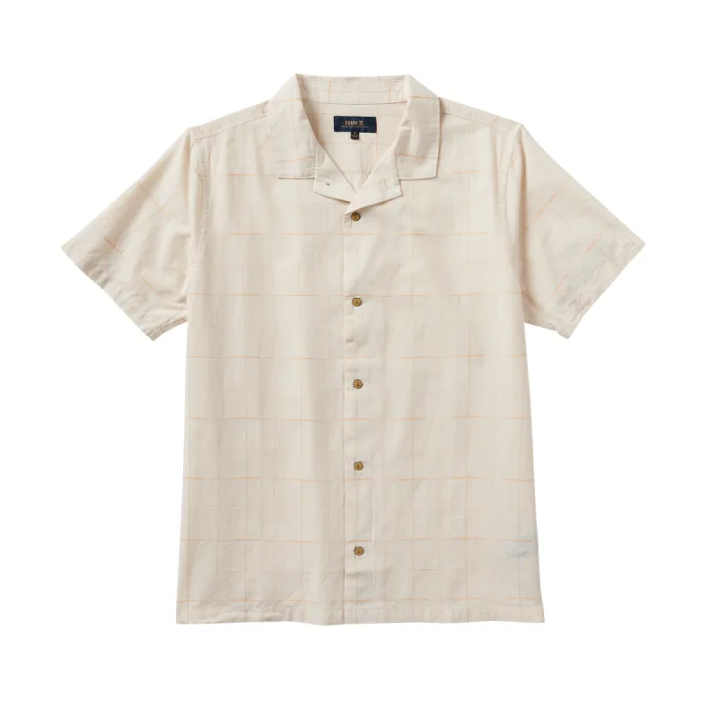 Gonzo Short Sleeve Button Up Shirt - Bone Plaid sold by Roark