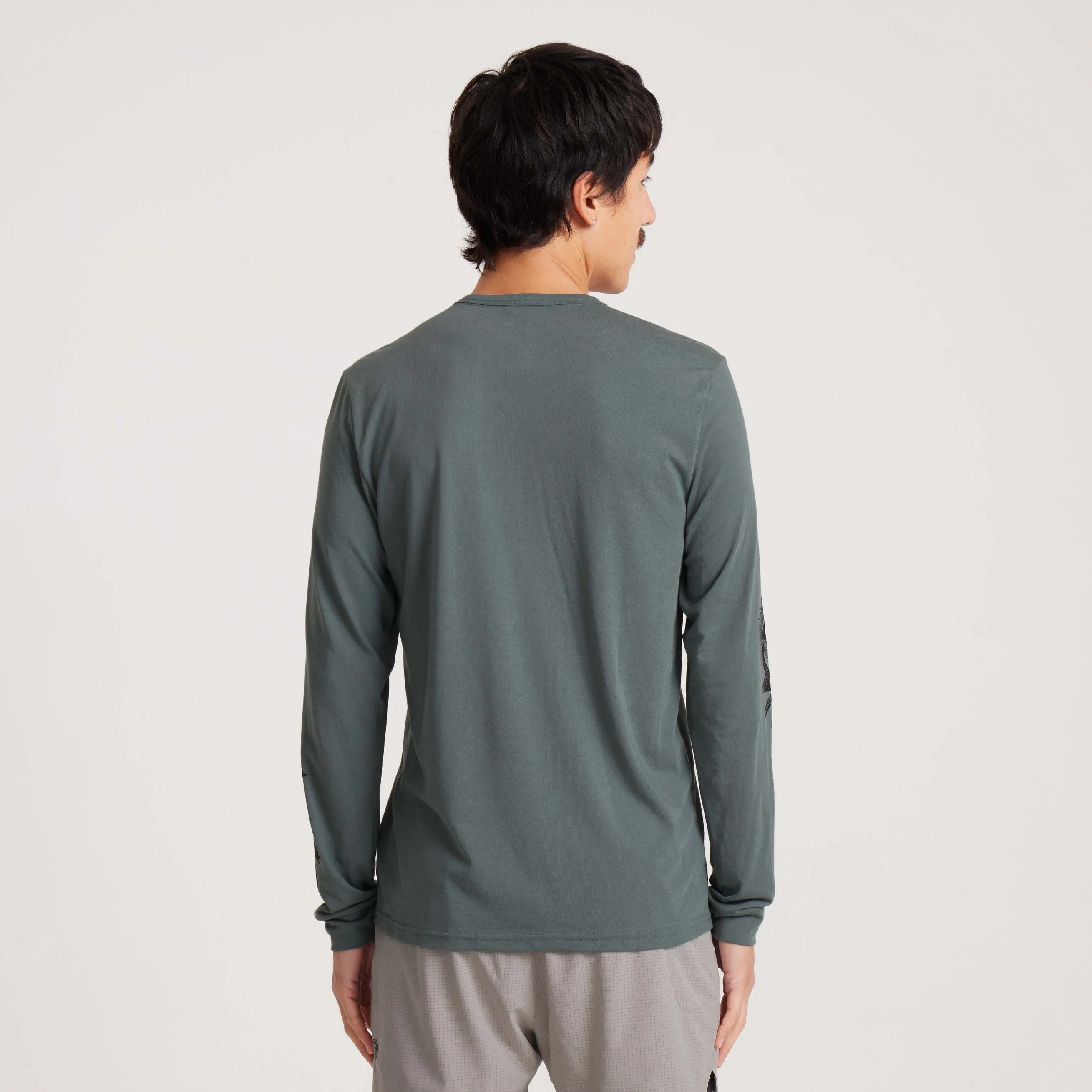 Mathis Long Sleeve Active Tee - Forest sold by Roark product image thumbnail 5