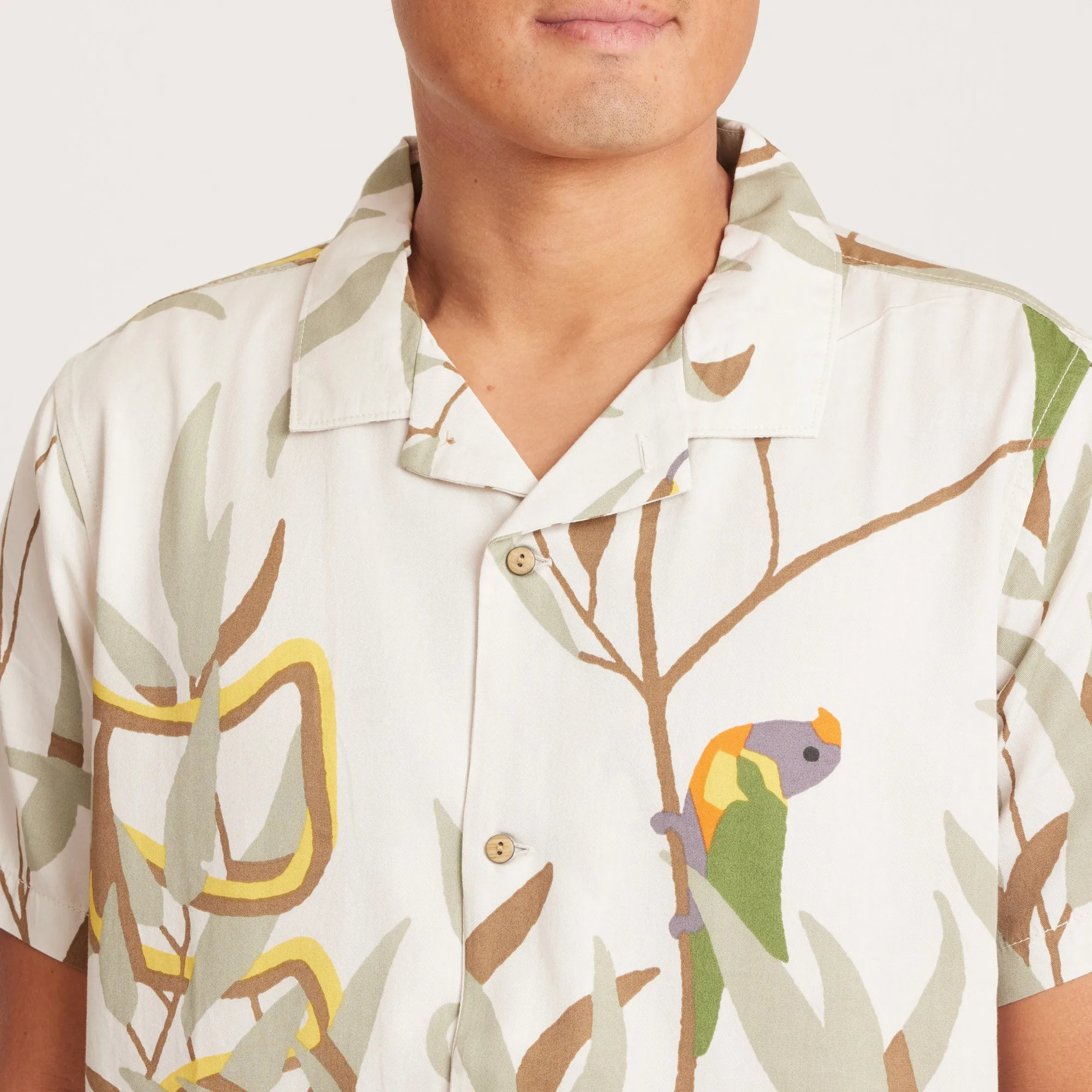 Gonzo Short Sleeve Button Up Shirt - Gum Tree Bone sold by Roark product image thumbnail 5