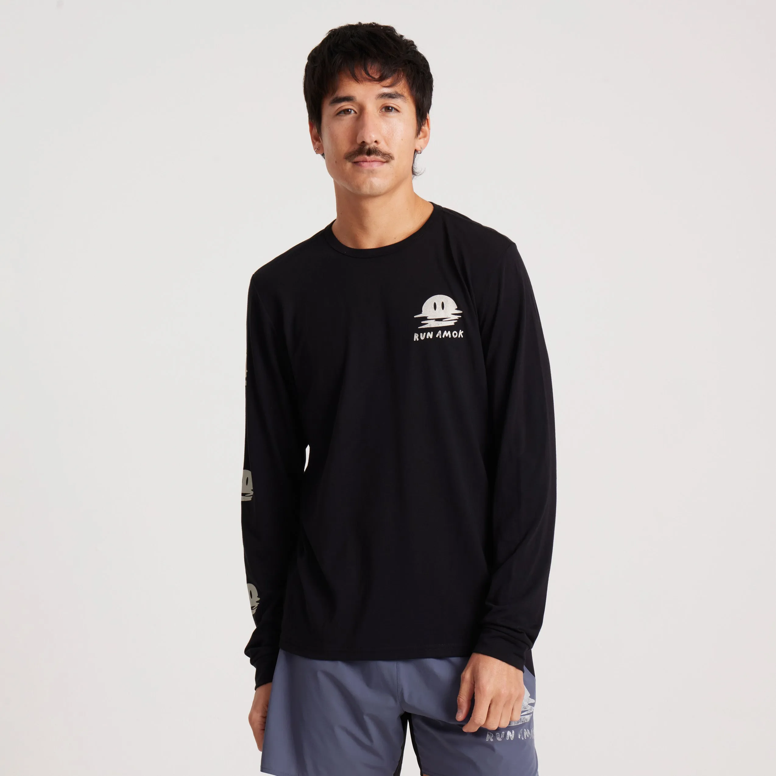 Mathis Long Sleeve Active Tee - Black sold by Roark product image thumbnail 3