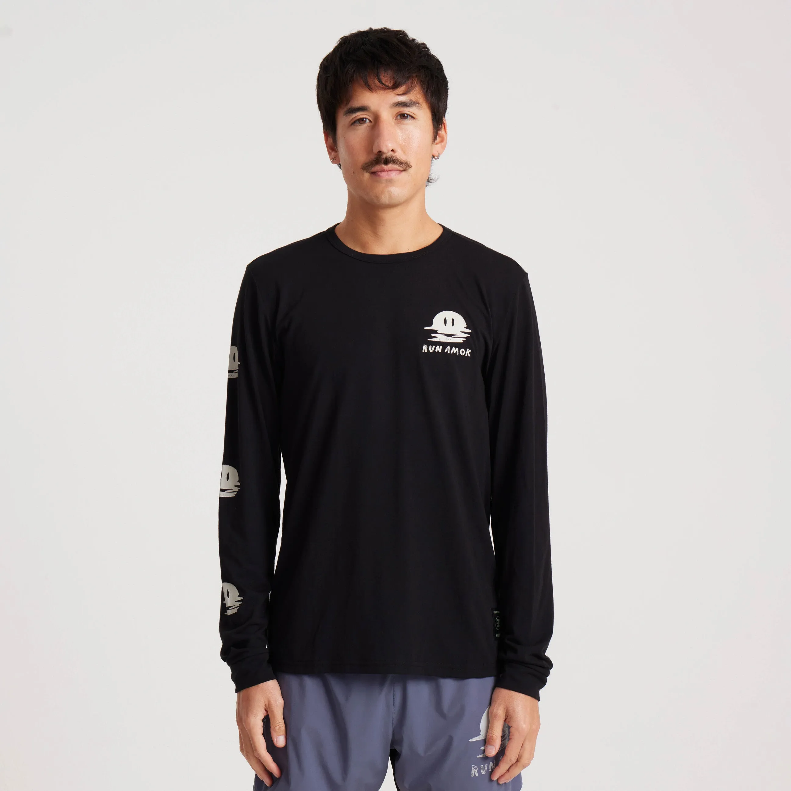Mathis Long Sleeve Active Tee - Black sold by Roark product image thumbnail 2