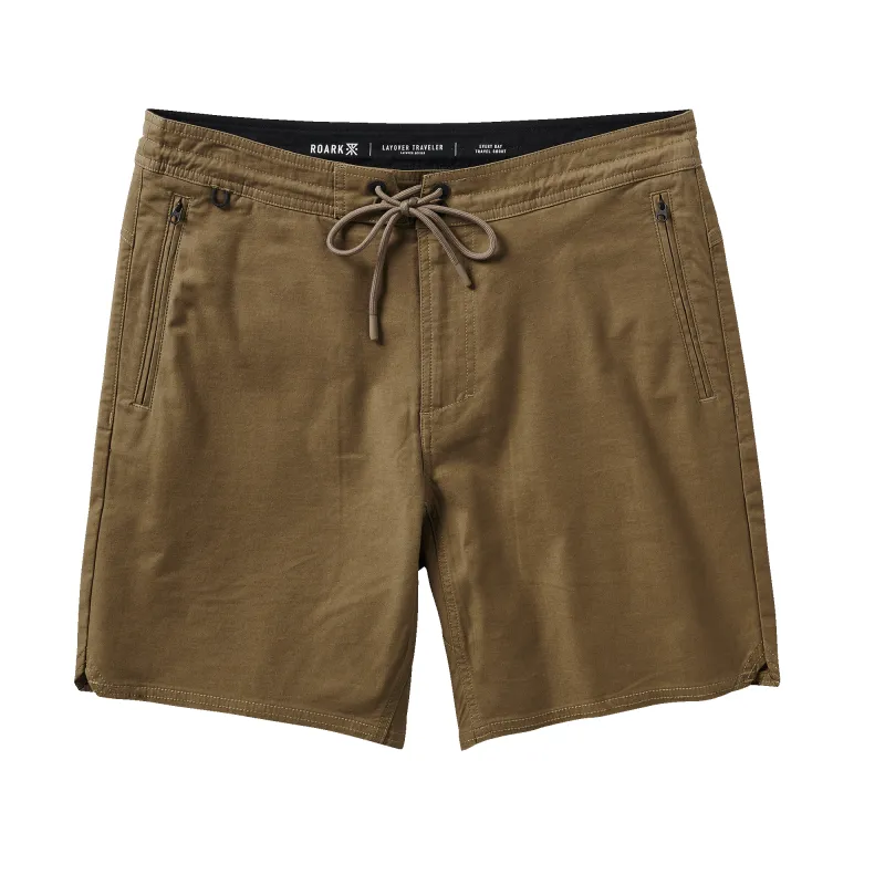 Layover Traveler Shorts - Dark Khaki sold by Roark
