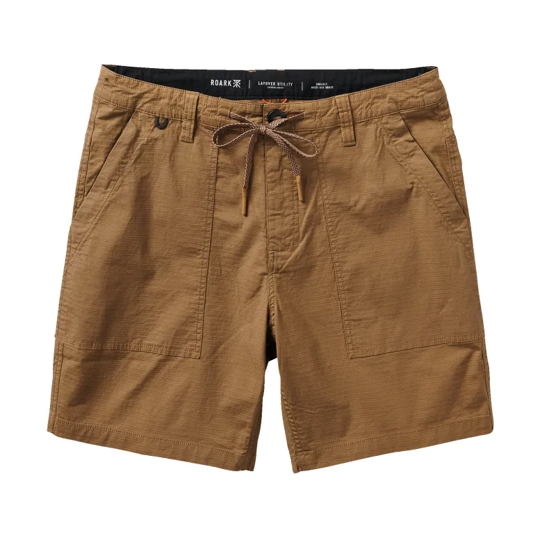 Layover Utility Ripstop Shorts - Dark Khaki sold by Roark