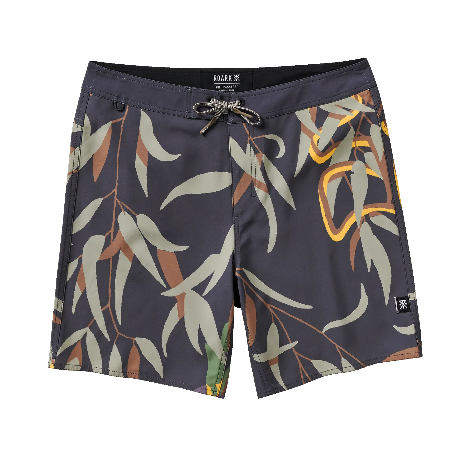 Passage 18.5" Boardshorts - Gum Tree Charcoal sold by Roark