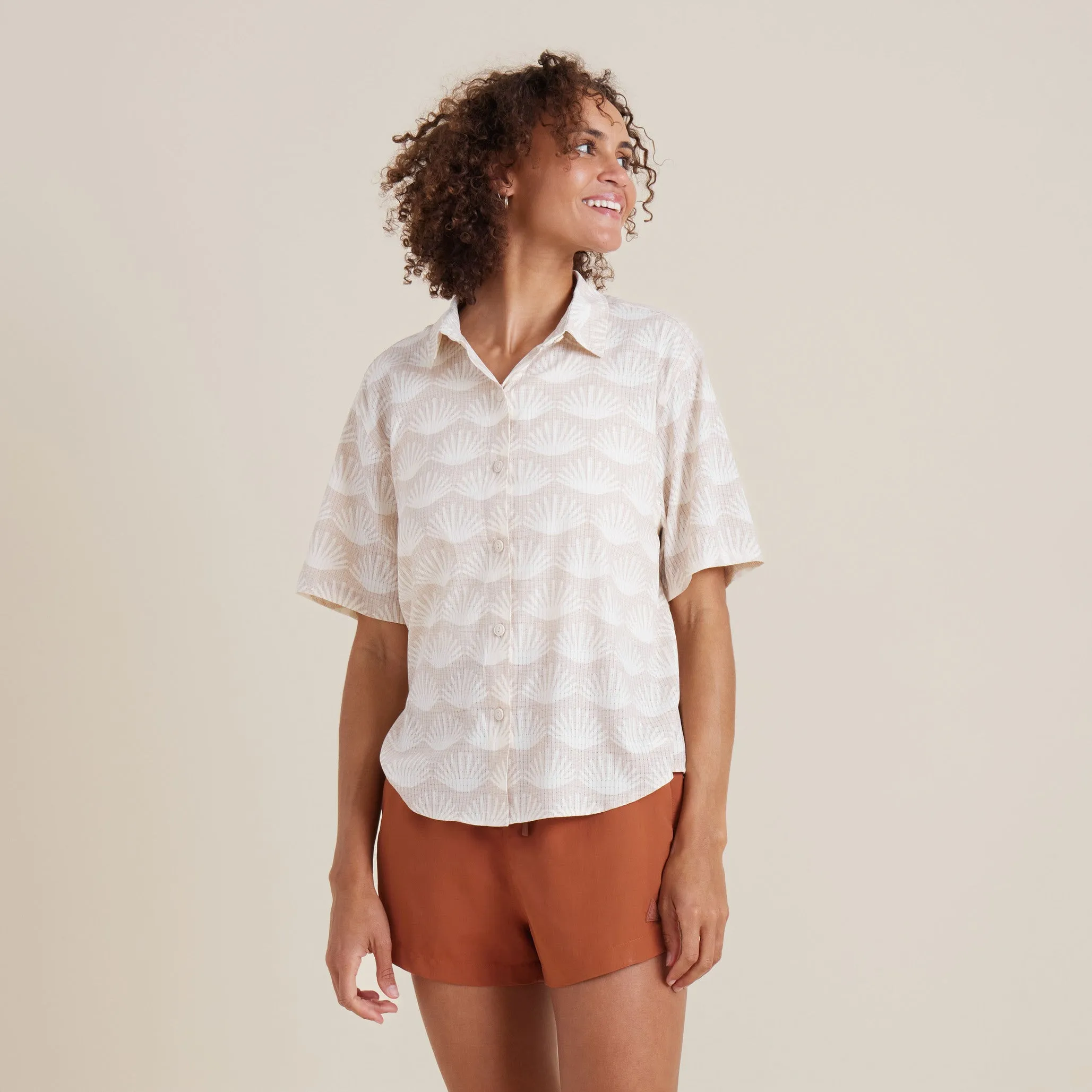 Bless Up Breathable Stretch Shirt - Eggshell sold by Roark