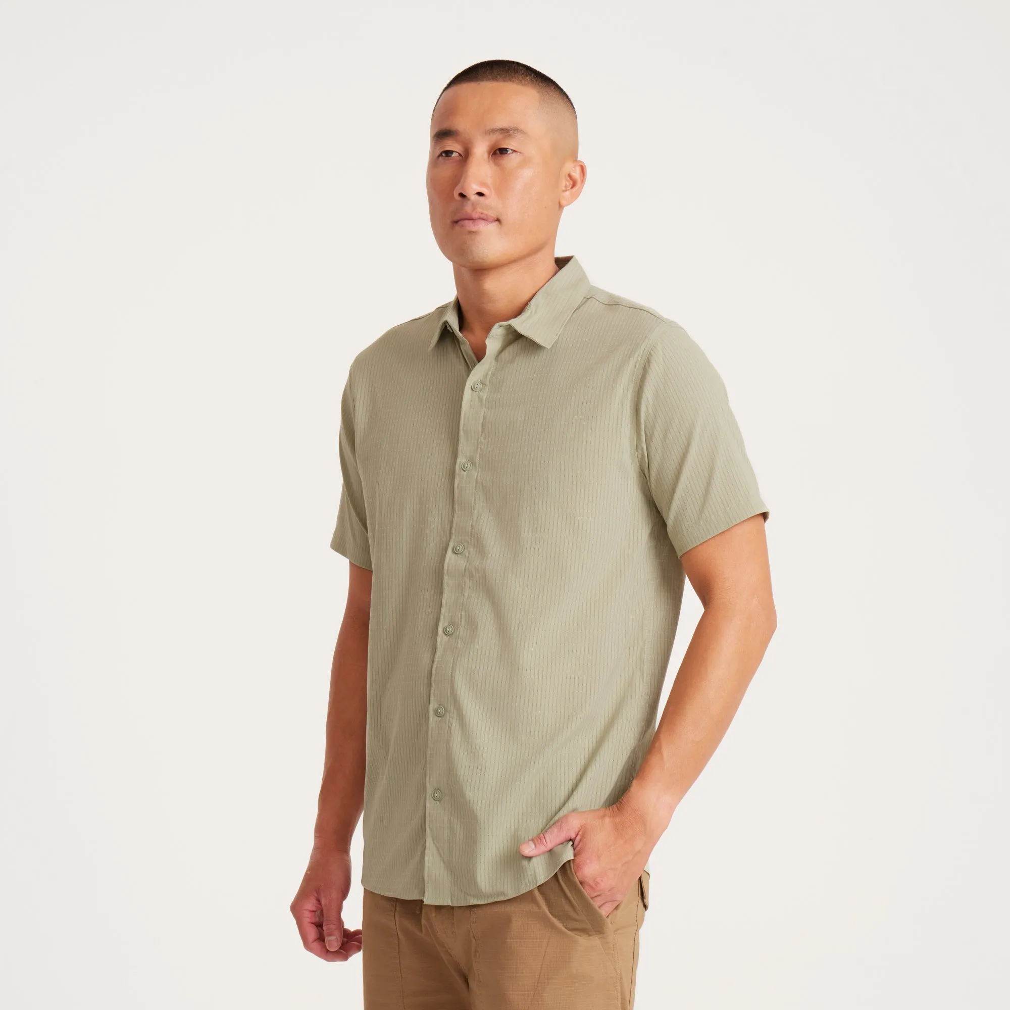 Bless Up Breathable Stretch Shirt - Sage sold by Roark product image thumbnail 4