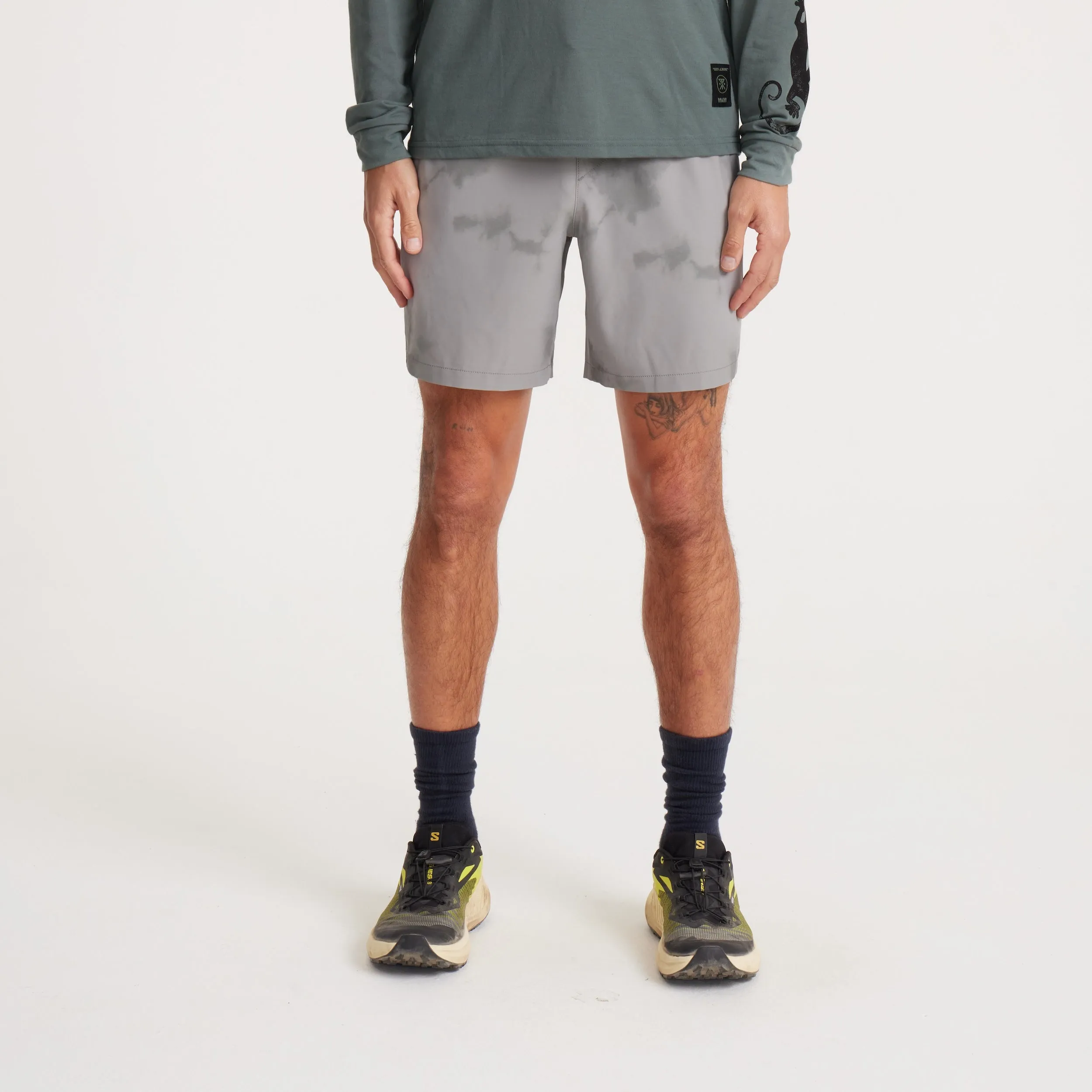 Serrano 7" Active Stretch Shorts - Ghost Grey sold by Roark product image thumbnail 2
