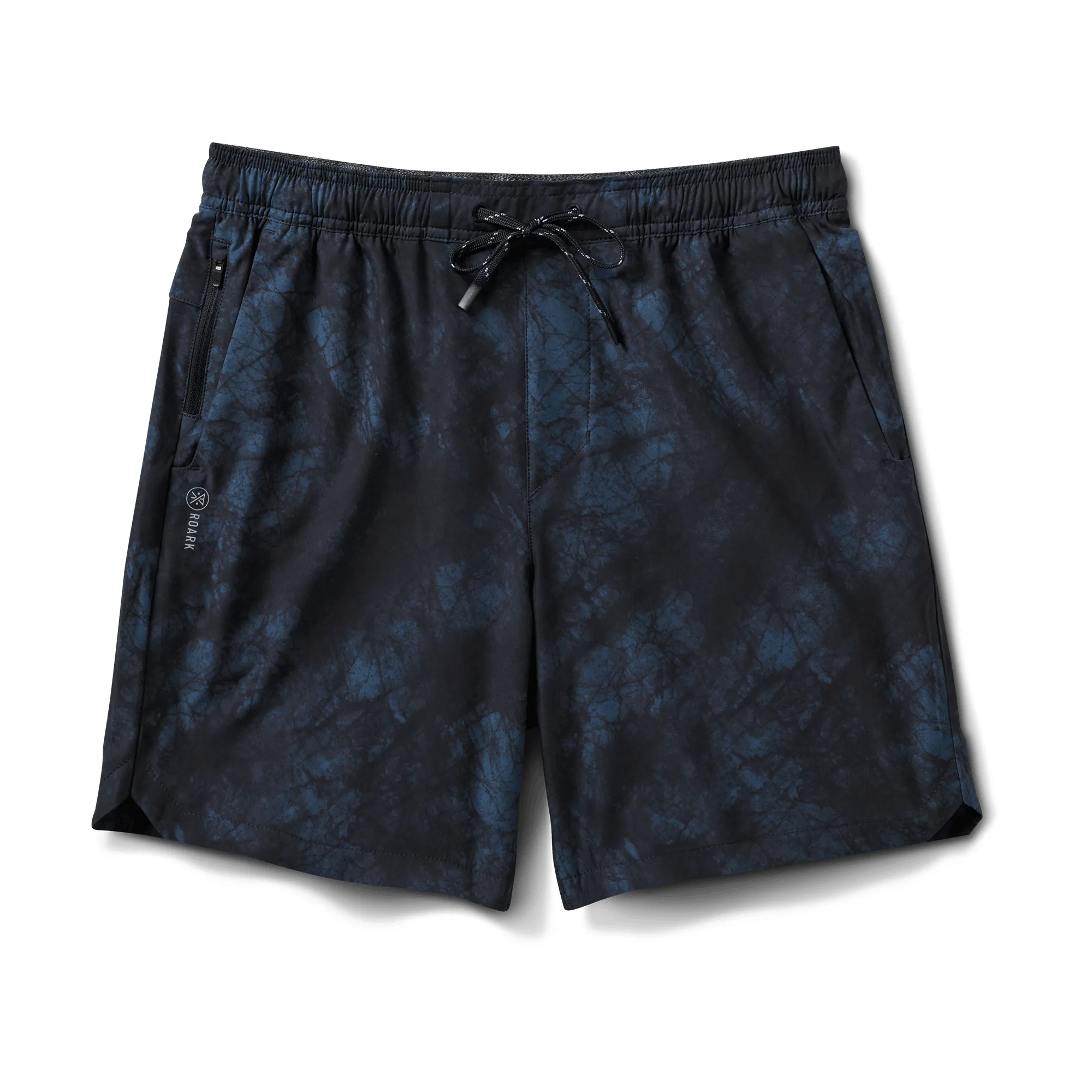 Serrano 7" Active Stretch Shorts - Navy Tie Die sold by Roark