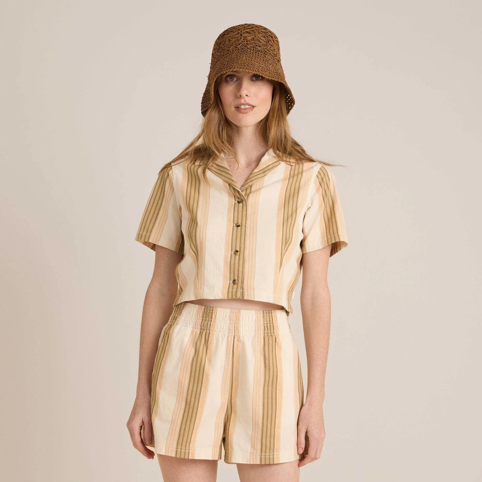 Camp Short Sleeve Button Up Shirt - Woodland sold by Roark