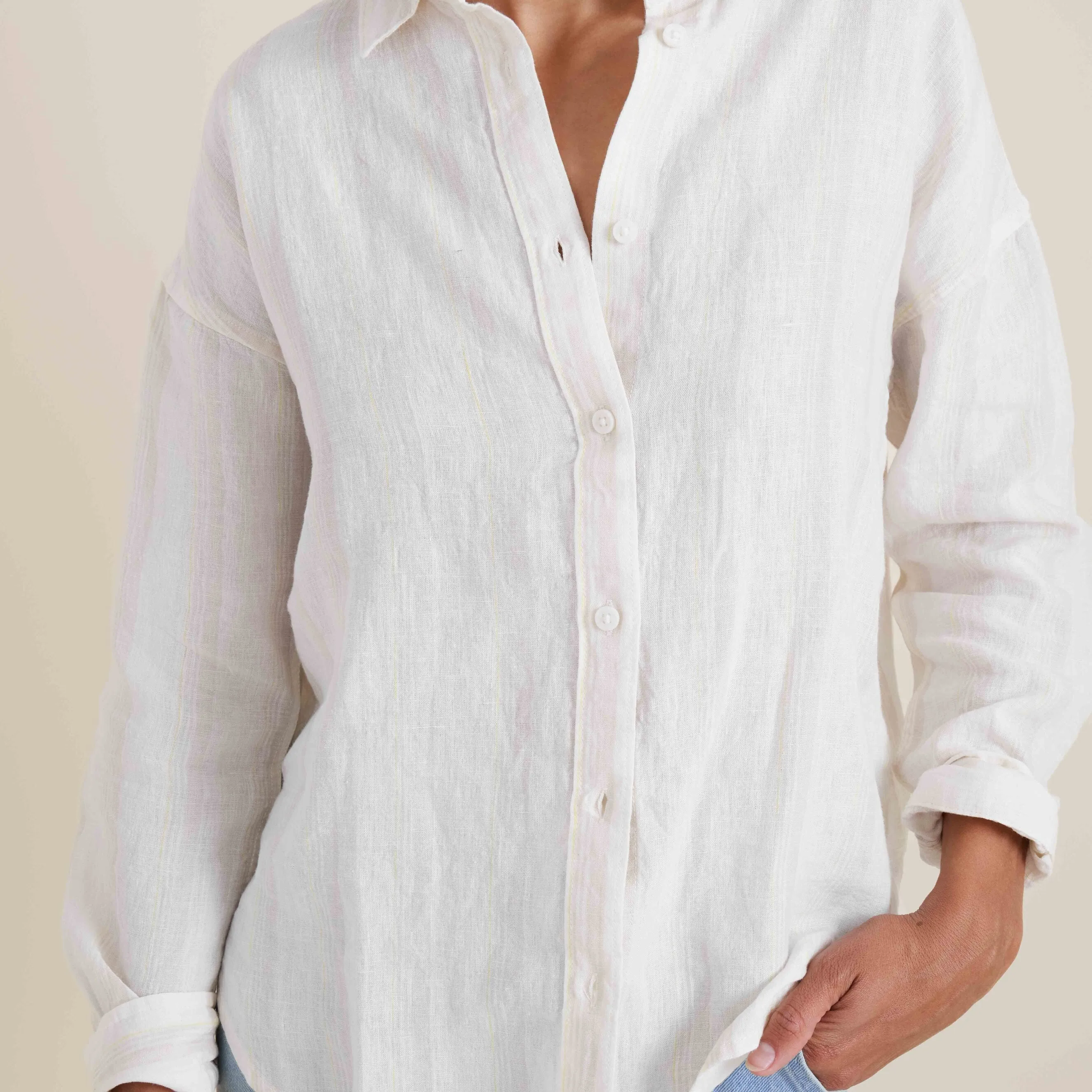 Costa Button Up Shirt - White sold by Roark product image thumbnail 4