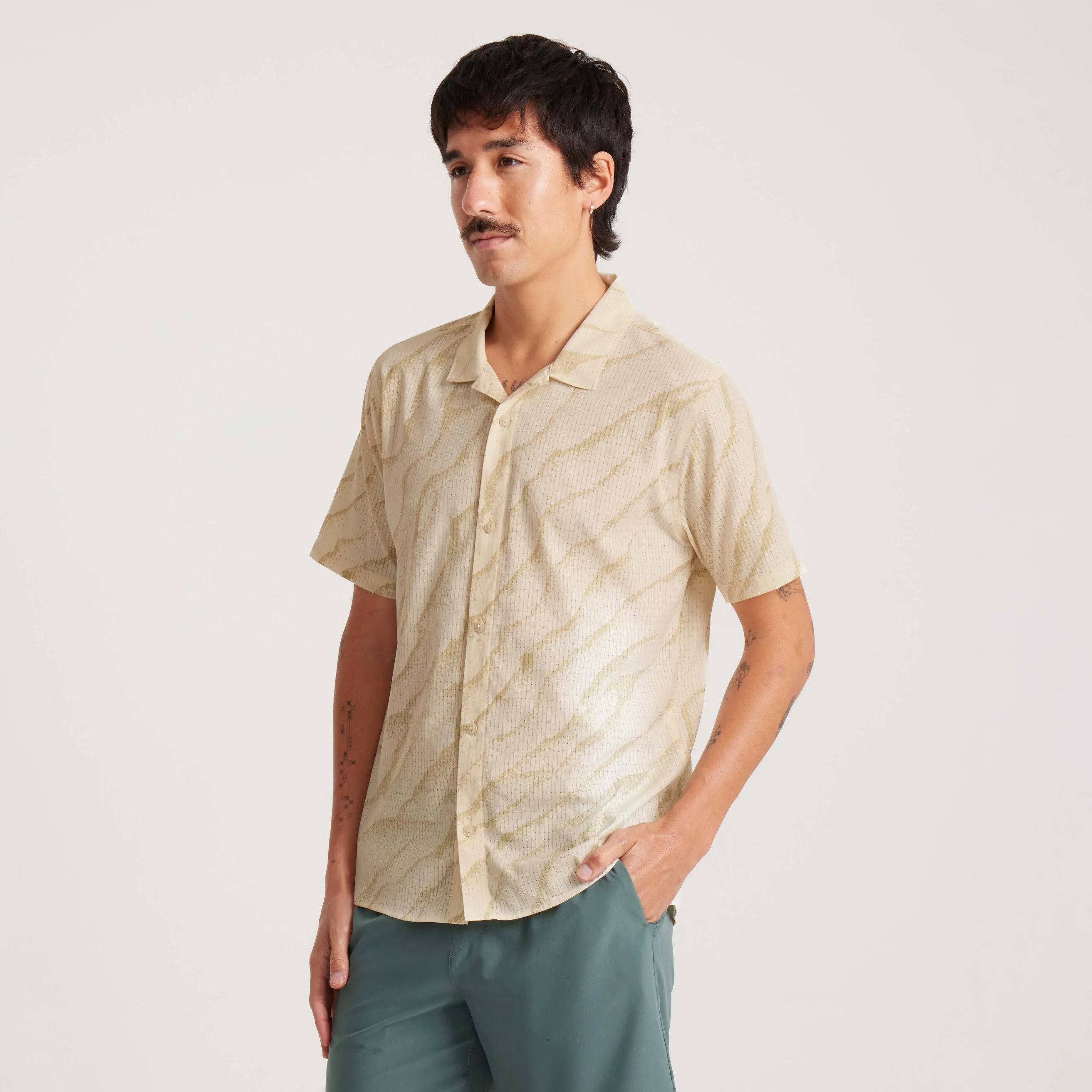 Bless Up Trail Button Up Shirt - Ivory sold by Roark product image thumbnail 5