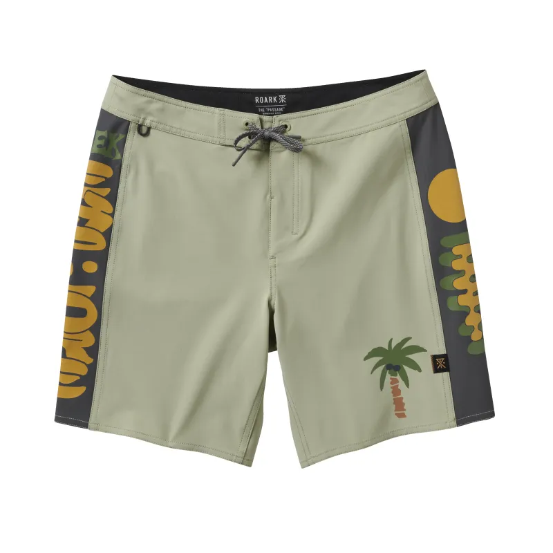 Passage Hemp Boardshorts - Sage sold by Roark