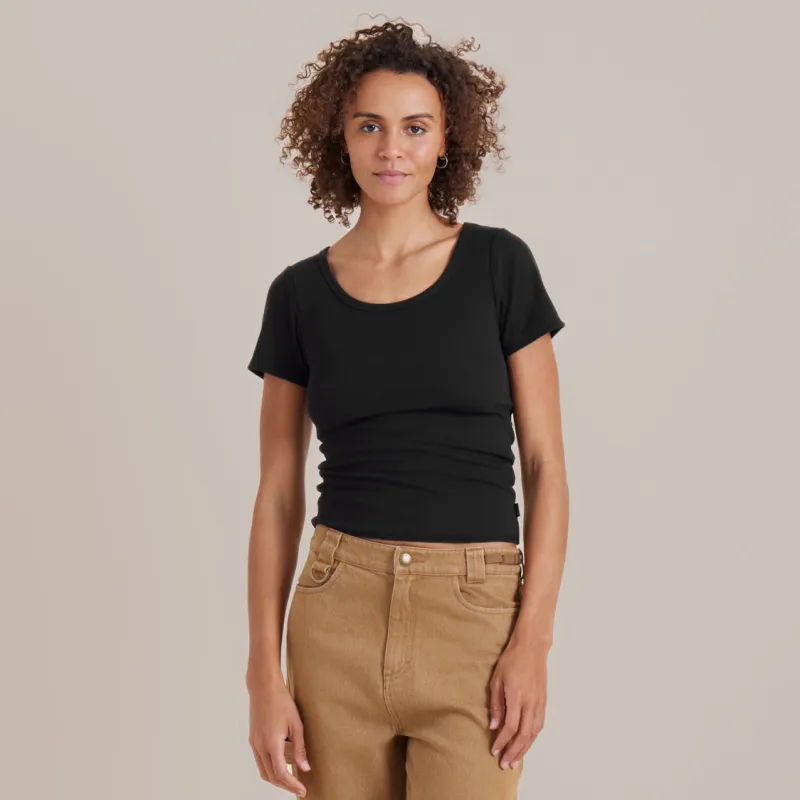 Wind Worn Short Sleeve Tee - Black sold by Roark