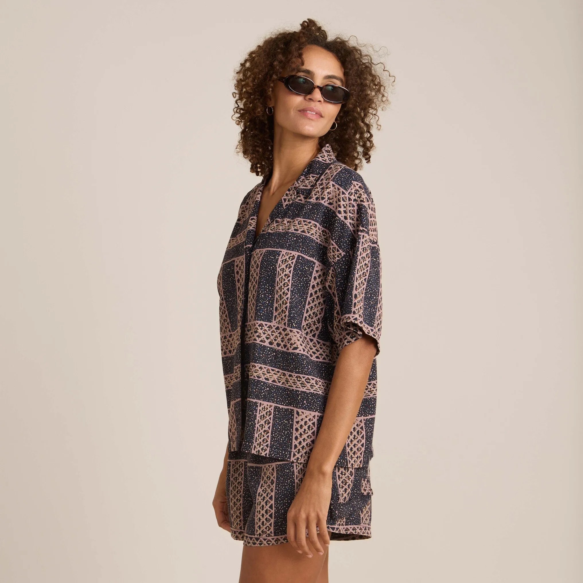 Riviera Short Sleeve Shirt - H.O.D Dark Navy sold by Roark product image thumbnail 2