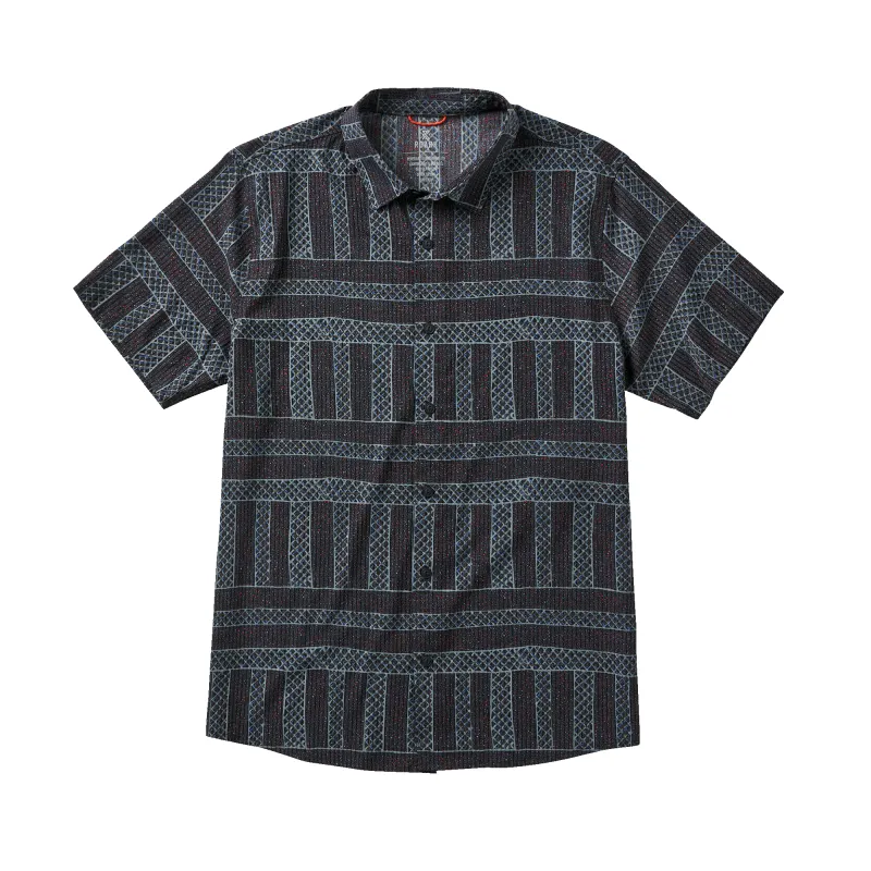 Bless Up Breathable Stretch Shirt - H.O.D Jimlamara Black sold by Roark